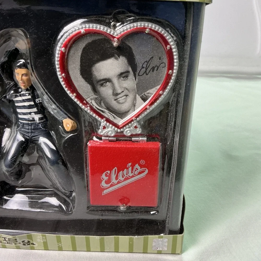 2008 Elvis Presley Jailhouse Rock Christmas Ornament Set American Greetings NIB